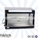 Stainless Steel Buffet Black 90CM Glass Electric Food Warmer Display Showcase In Guangzhou
