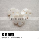 All types of one hole white shell buttons