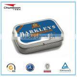 Rectangle Tin Box With Hinge and Embossing Mint Tin Can thumbnail-1