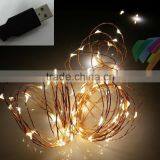 10M 100L Copper Wire Fairy String Lights With USB Connector Plus US Adapter