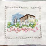Hand Embroidery Lavender Pillow thumbnail-5