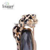 Hot Selling New Fashion Men's Brooch, Sexy Leopard and Big Rhinestone Brooch thumbnail-3