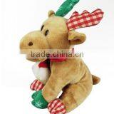 Christmas Plush Reindeer,Plush Stuffed Christmas Deer Toy , Plush Reindeer Toy thumbnail-2