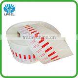 UV Letterpress Printing Transparent PET Sticker, UV Transparent Label Sticker