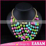 Multi Color Bead Necklace Designs/candy Color Beaded Necklace thumbnail-1