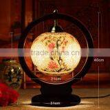 Vintage Industry Loft Style Iron Table Light Desk Lamp Porcelain For Bedroom Wedding Gift thumbnail-6