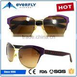 2016 New Cat Eye Custom Ladies Women High Quality Metal Sunglasses