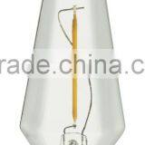 Modern Decorative Led Filament Bulb 1W 2700k Led Triangle Light E14 Led Candle Lighting Amber Color Most Popular