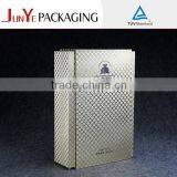 Luxury Unfinished Folding Leather Wooden Wine Box thumbnail-1