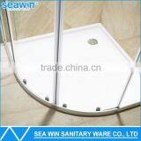 High Quality Frameless Tempered Glass Hinge Circular Sector Shower Enclosure thumbnail-3
