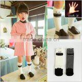 Cute cartoon little devil cotton tube socks Gray and white girl and boy kids socks novelty cut tube socks