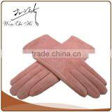 Factory Handmade Faux Suede Leather Dancing Gloves thumbnail-3
