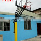 2013 New Design removable Basketball Stand With Glass Basketball Backboard