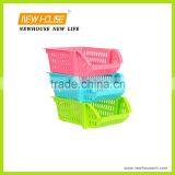 Colorful and Folding Plastic Storage Baskets for Daily Use thumbnail-1