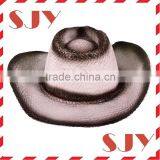 Cheap Plain Wholesale Cowboy Wheat Straw Hat, Promotional Straw Hat thumbnail-2
