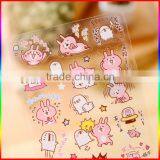 Cute Animals PVC Cartoon Stickers With Clear Background thumbnail-2