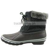 Factory Wholesell Rubber Shell Duck Boots Fur Boots Ankle Boots Warm Lining Boots thumbnail-1