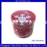 Christmas Candy Tin Bucket With Handle