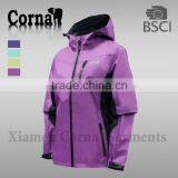 Newest Develop Lady 100% Polyester 2.5 Layer 3*3 Ripstop Waterproof Jacket thumbnail-3