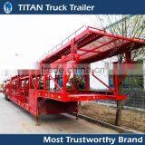 2/3 Axles Hydraulic Car Vehicle Transport Semi Truck Trailer, Car Transport Carriers thumbnail-1