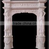 Cheapest Marble Door Frame With Female Statues
