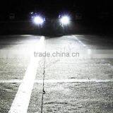 75W 7" Round LED Headlights Hummer Jeep Wrangler CJ TJ JK Prewired With Hola Angle Eyes thumbnail-6