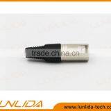 5 Golden Pins Male XLR Connector for Enail-Nickel