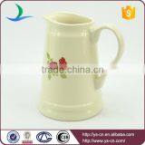 YSj0010-03 Wholesale Flowee Decal Stoneware Bathroom Jug thumbnail-3