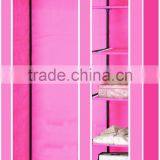 Store More Beautiful Pink Fabric Livingroom Wardrobe Closet thumbnail-2