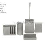 White Marble Bathroom Accessories Set Bathroom Accessory thumbnail-2