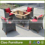 Garden Furniture Teak Rattan Outdoor Furniture Garden Line Patio Chair and Table Set thumbnail-1
