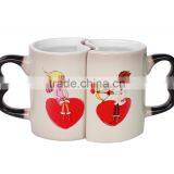 Heart Shape Ceramic Couple Cup thumbnail-6