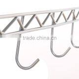 Modern Kitchen 4-Tier Rack Wire Shelving Shelf With Wood Cutting Board thumbnail-4