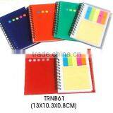 Recycled sticky memo pad with plastic cover for promotion