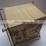 Foldable Non-woven With Wooden Holder Storage Box thumbnail-6