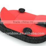 Rattan Beach Lounge Double Bed With Ears thumbnail-1