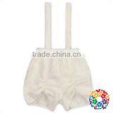 Wholesale Baby Cotton Solid Color Summer Strape Baby Girl Shorts thumbnail-2