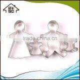 NBRSC Stainless Steel Custom Gingerbread Family Cookie Cutters Set of 4 for Baking thumbnail-4
