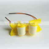 2017 Hot New Bestselling Product Wholesale Felt Baby Bow Hairband Yellow Headband Made in China thumbnail-1