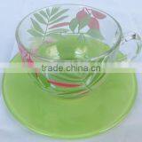 6oz 8oz 10oz 12oz Caffe Latte Espresso Cappuccino Color Printing Coffee Mug Drinking Glass Mantiques Clear Glass Coffee Tea Cup thumbnail-2