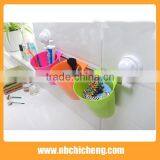 Bathroom Suction Cup Single Hanging Cup Rack Multi-colored Storage Box thumbnail-2