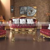 BISINI Exquisite European Gold-foil Living Room Fabric Sofa Set, Home Sectional Sofa Set