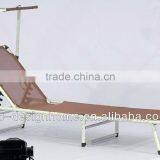 2X1 SLING/ALUMINIUM FOLDING CHAISE LOUNGE CHAIR W/CANOPY thumbnail-1