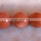 26-27mm Large Pink Round Coral Beads thumbnail-1