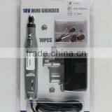 DC Cordless Portable Engraving Carver Hobby Rotary Power Tools Kits Drill 10pcs Electric 18v Mini Grinder