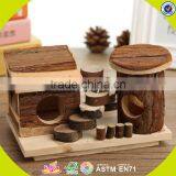 2017 New Design Wooden Mini Animal House Lovely Wooden Mini Animal House Small Wooden Mini Animal House W06F021 thumbnail-4