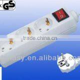 CE GS Germany 3-way Electric Extension Sockets/power Strip With Switch