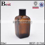 Square 50 ml Amber Glass Vial With Black Press Dropper thumbnail-6