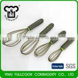 Special Design Cucumber Shape Silicone Wire Whisk Flat Egg Beater thumbnail-2