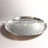 Wholesale Flat Bottom Elegant Seafood Tray Stainless Steel Plate Set thumbnail-5